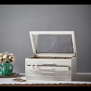 PotteryBarn Stella Jewelry Boxes - Ivory/Dutch White